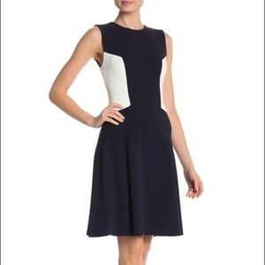 Tommy Hilfiger Colorblock Fit & Flare Dress